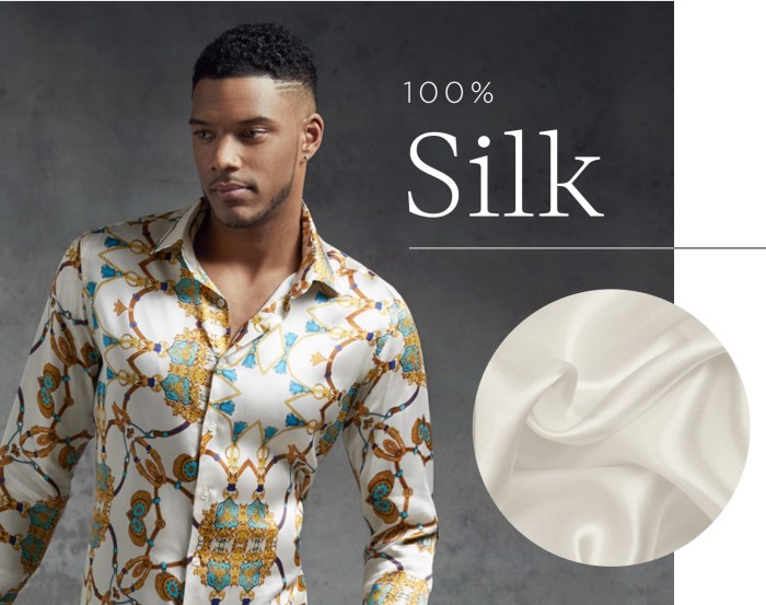 Silk dress shirts men