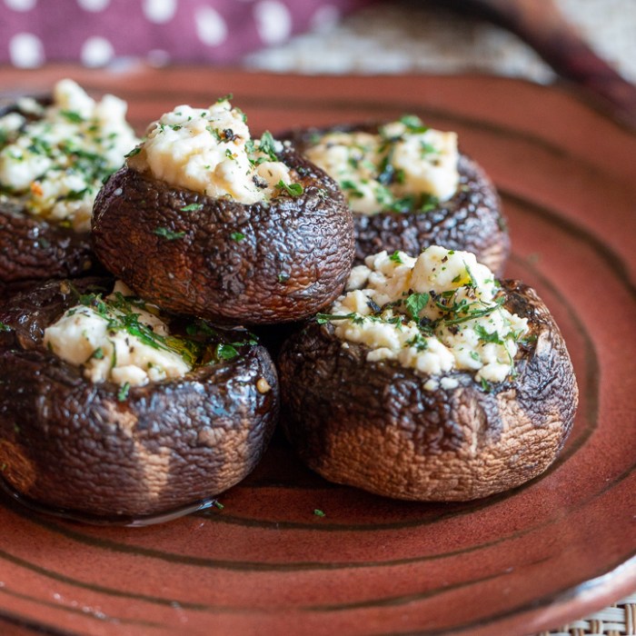 How to cook stuffed tuscan style portabella mushrooms