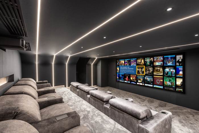 How to decorate a movie theater room