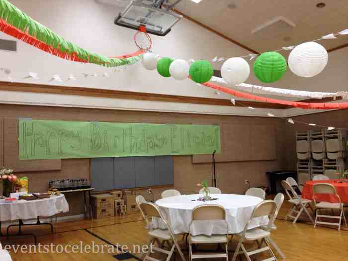 How to decorate a large party room