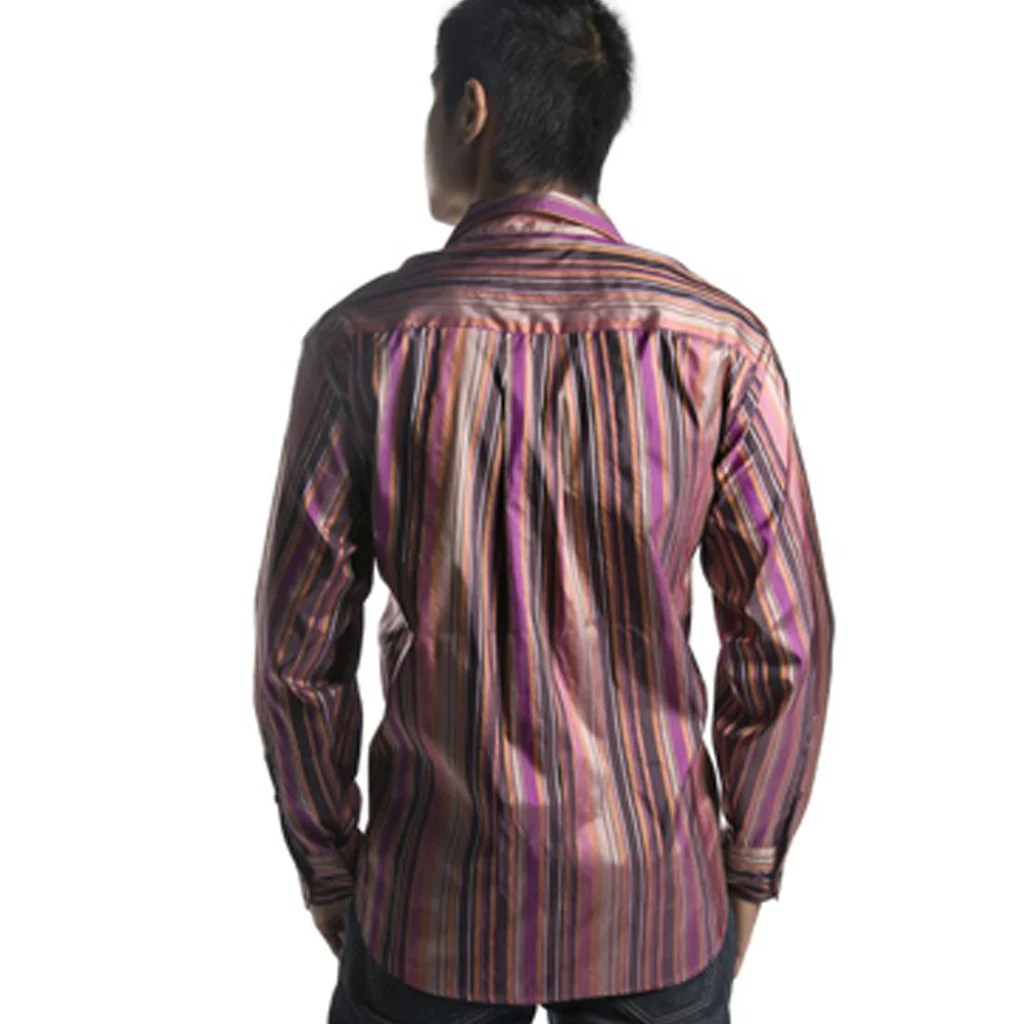 Mens purple silk dress shirts