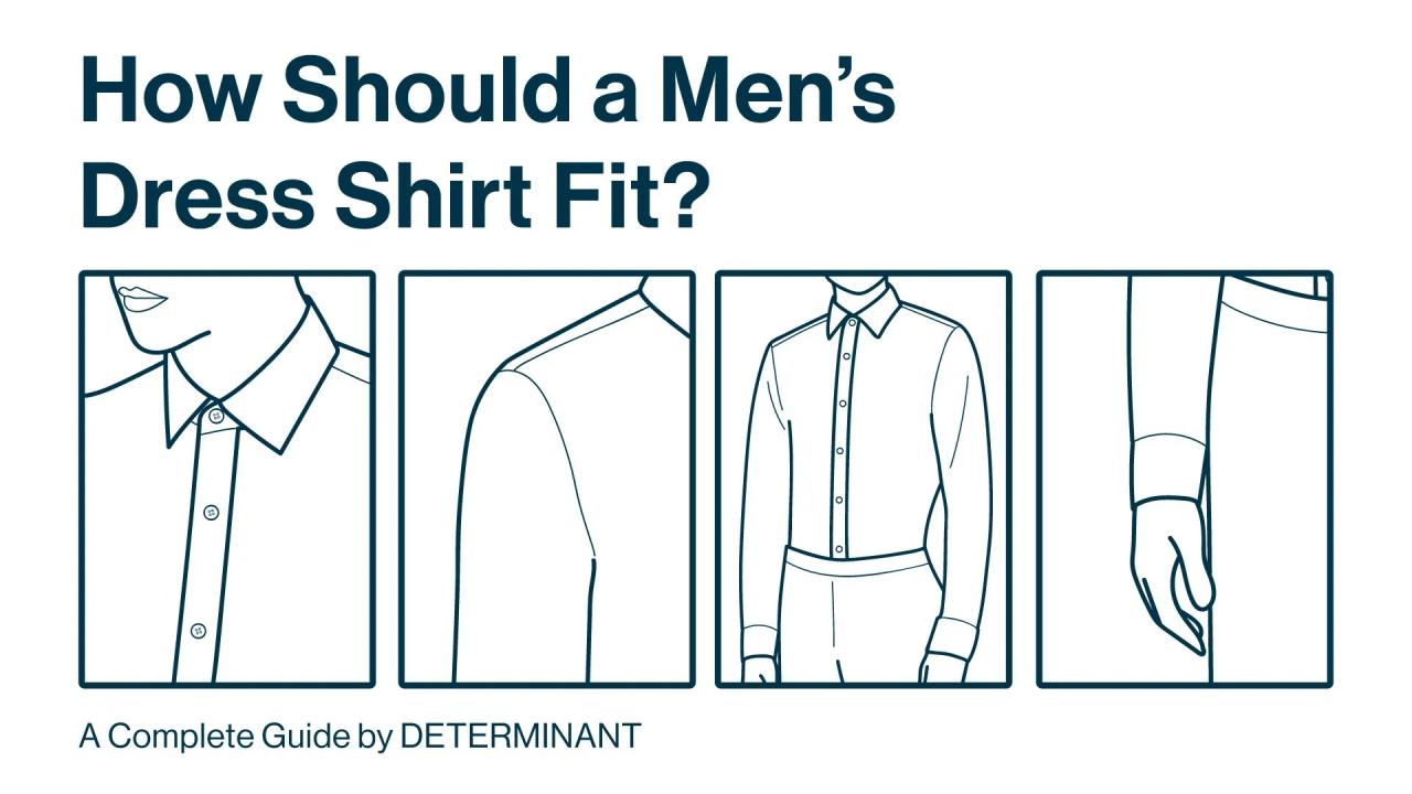 Fit shirt should dress shoulder