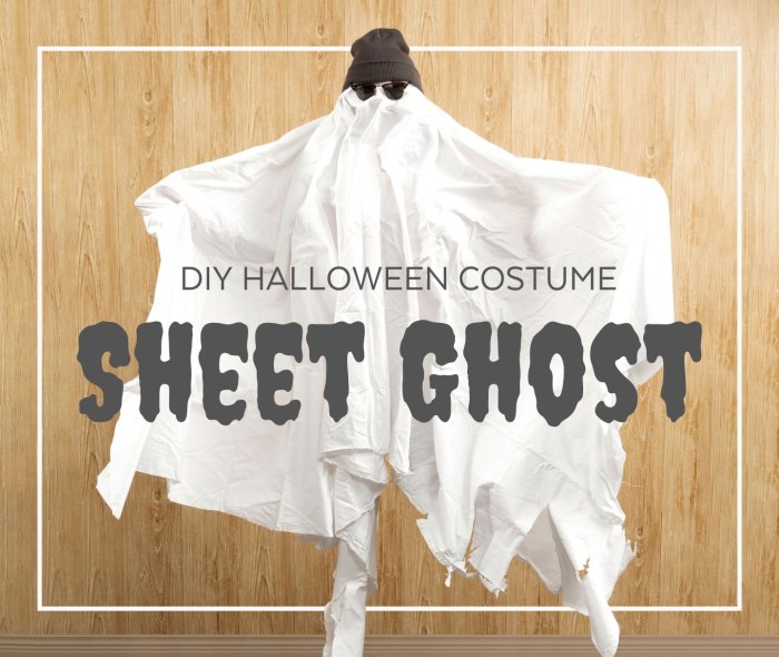 How to make a sheet ghost decoration