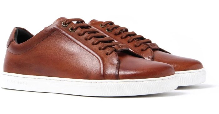 Mens brown dress tennis shoes