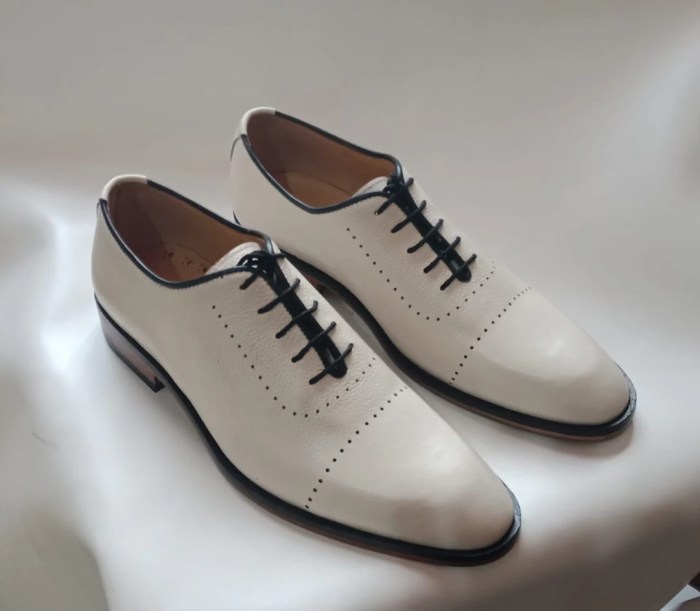 Mens white leather dress shoes