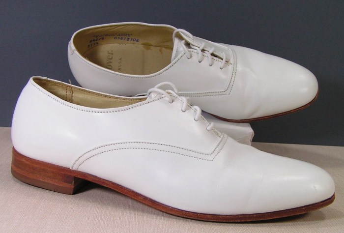 Mens white leather dress shoes