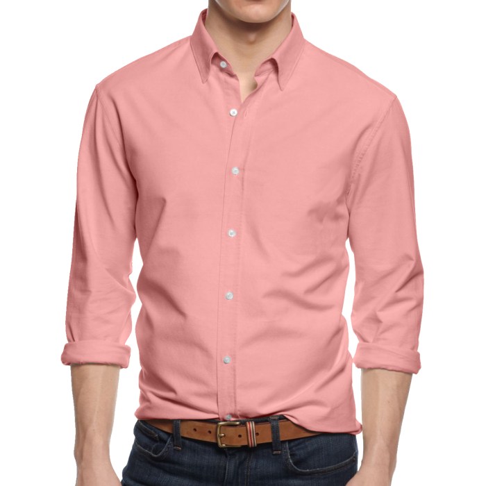 Men's button down long sleeve dress shirt