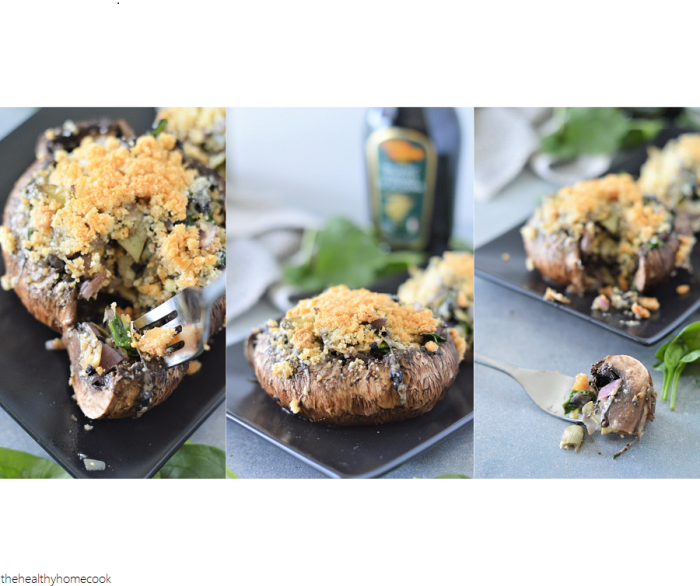 How to cook stuffed tuscan style portabella mushrooms